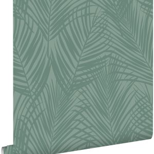 ESTAhome behang palmbladeren vergrijsd zeegroen – 53 cm x 10.05 m – 13 ESTAhome behang palmbladeren vergrijsd zeegroen – 53 cm x 10.05 m – 13