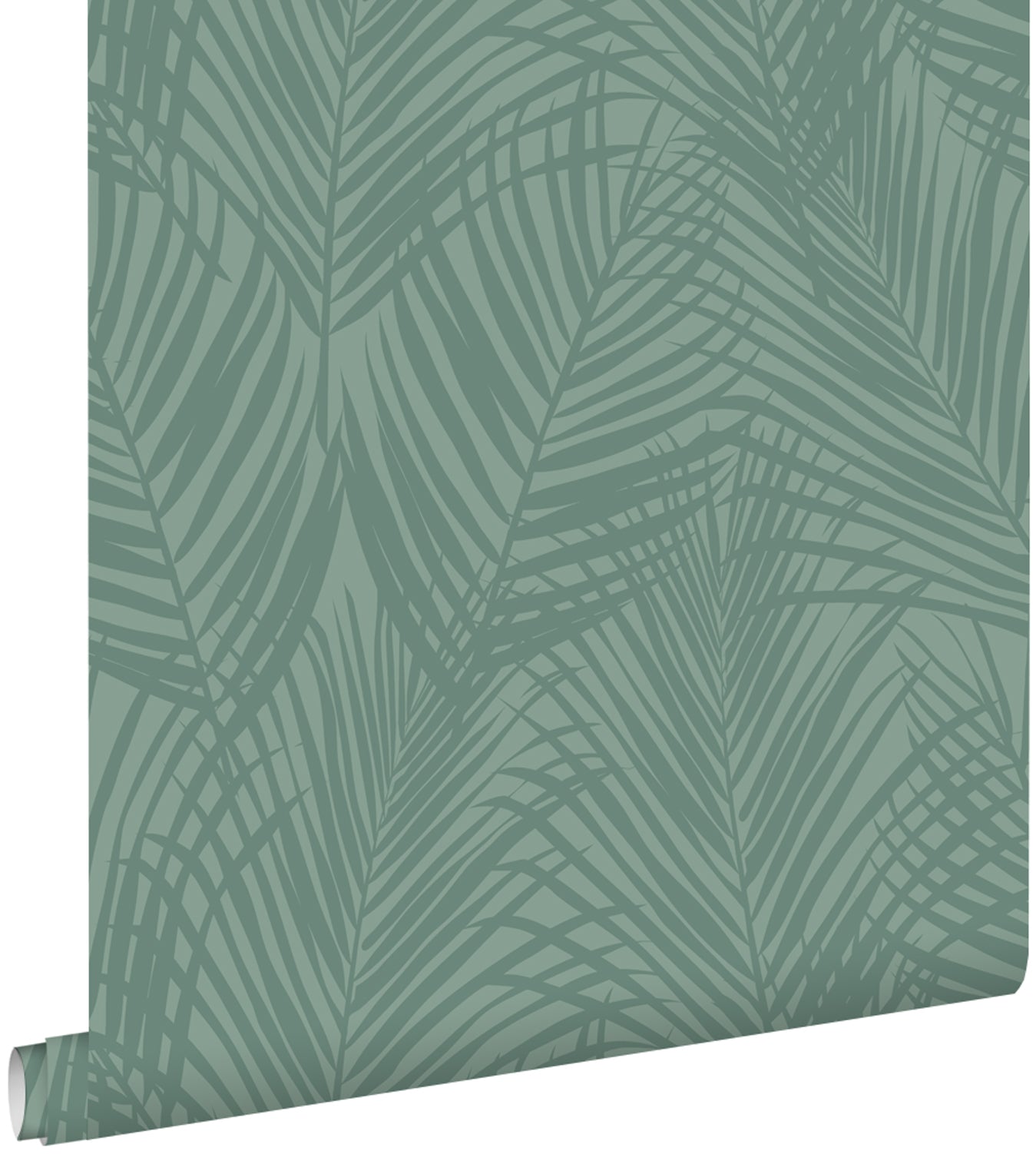 ESTAhome behang palmbladeren vergrijsd zeegroen - 53 cm x 10.05 m - 13