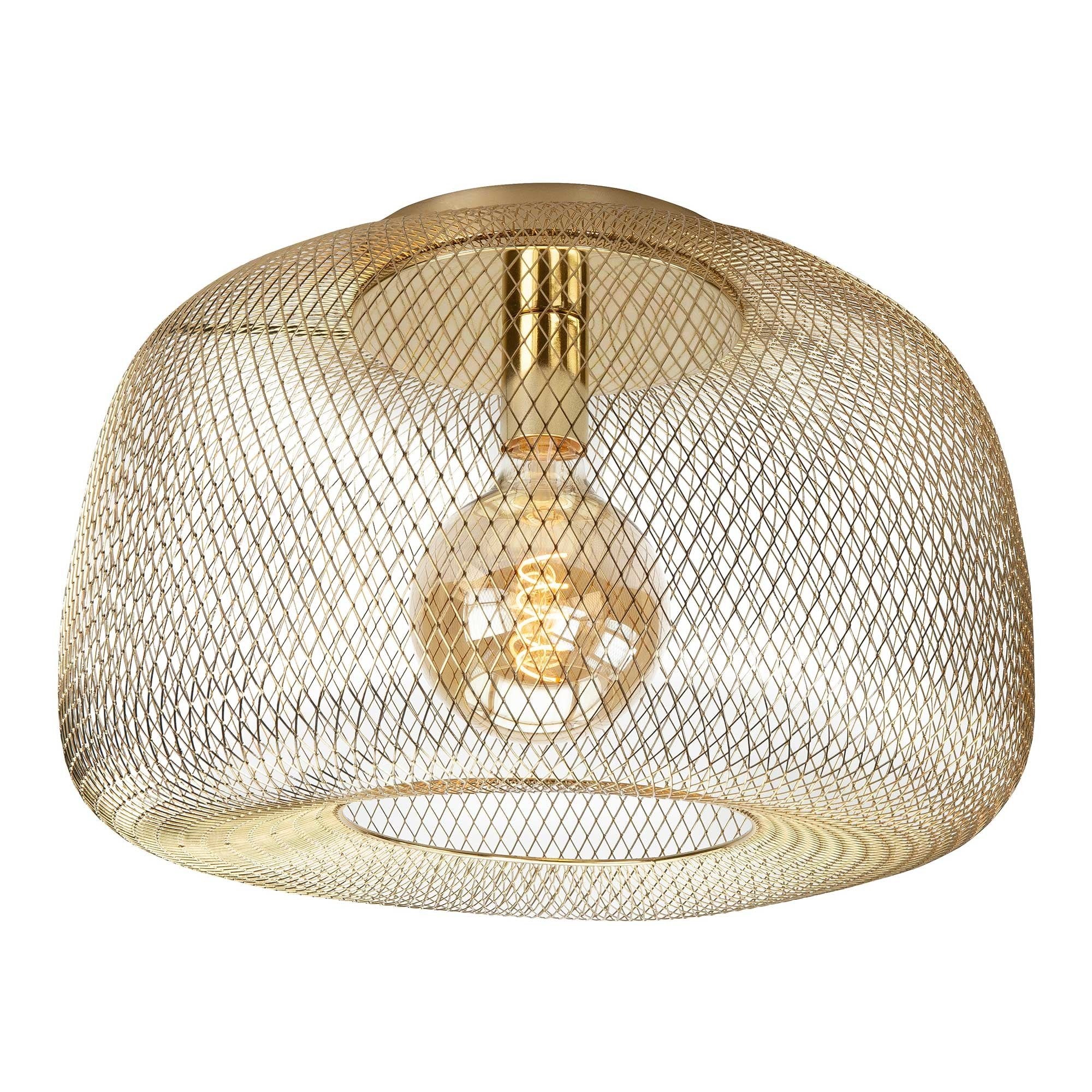 Highlight plafondlamp Honey - 1 lichts - 48 x 25 cm - goud