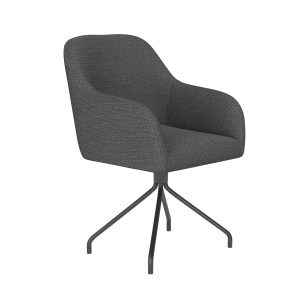 Housecraft Living Otis Eetkamerstoel Draaibaar Metaal Spider Grijs