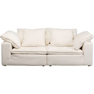 Kare Design Sofa Carole 3-Zits creme