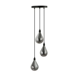 HOME DELUXE Hanglamp van glas CELIA Rookgrijs – 3-lichts HOME DELUXE Hanglamp van glas CELIA Rookgrijs – 3-lichts