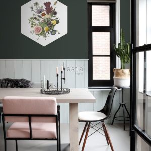 ESTAhome muursticker boeket groen, roze en geel – 70 x 81 cm – 158998 ESTAhome muursticker boeket groen, roze en geel – 70 x 81 cm – 158998