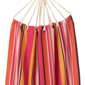J-Line hangmat Strepen – katoen/polyester – fel roze/mix J-Line hangmat Strepen – katoen/polyester – fel roze/mix