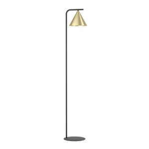 EGLO vloerlamp Narices – e27 – 162 cm – zwart/goud EGLO vloerlamp Narices – e27 – 162 cm – zwart/goud