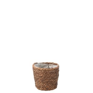 J-Line bloempot Ubeda – jute/kunststof – naturel – Ø 12 cm J-Line bloempot Ubeda – jute/kunststof – naturel – Ø 12 cm