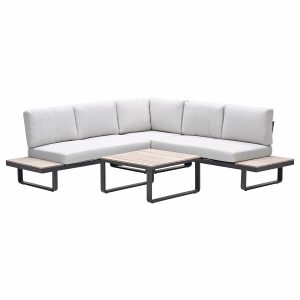 Garden Impressions loungeset Diego donker grijs 4-delig Garden Impressions loungeset Diego donker grijs 4-delig