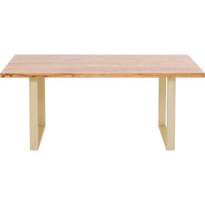 Kare Design Eettafel Jackie 160x80cm eik goud Kare Design Eettafel Jackie 160x80cm eik goud