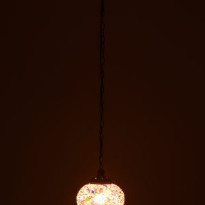 J-Line lamp Mozaiek Hangend – glas/metaal – oranje – small