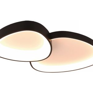 Freelight plafondlamp Organico – 2 lichts – 58 x 10.5 cm – zwart Freelight plafondlamp Organico – 2 lichts – 58 x 10.5 cm – zwart