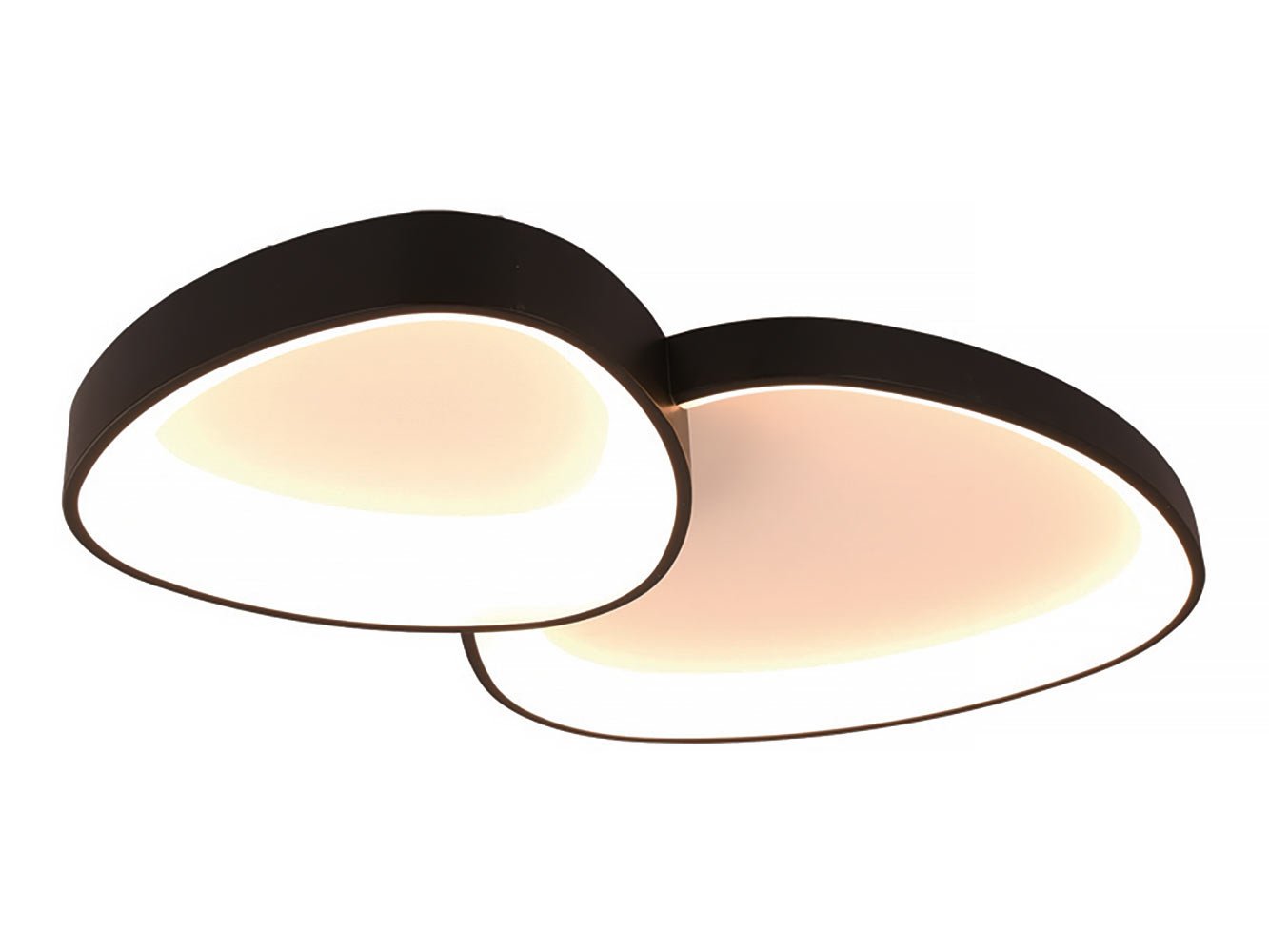 Freelight plafondlamp Organico - 2 lichts - 58 x 10.5 cm - zwart