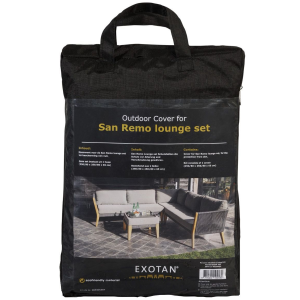 Exotan beschermhoes loungeset San Remo – PE – Zwart – 45x30x14 Exotan beschermhoes loungeset San Remo – PE – Zwart – 45x30x14