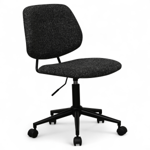 Furnhouse bureaustoel Alto – Zwart – Stof (Bouclé) – 57x60x82