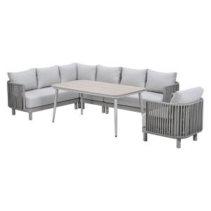 Garden Impressions Lounge dining set Andong 6-delig – taupe Garden Impressions Lounge dining set Andong 6-delig – taupe
