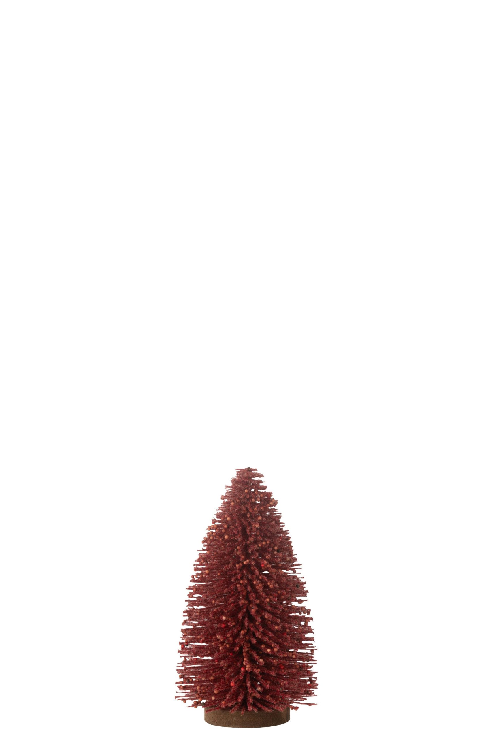 J-Line decoratie Kerstboom Decoratief Bessen - kunststof - rood - medi