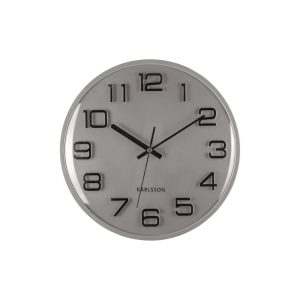 Karlsson wandklok 3D Numbers – zilver – Ø30cm Karlsson wandklok 3D Numbers – zilver – Ø30cm