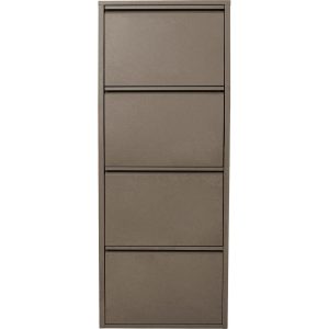 Kare Design Schoenenkast Caruso taupe 4 laden Kare Design Schoenenkast Caruso taupe 4 laden