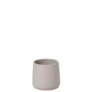 J-Line bloempot Rond – keramiek – grijs – extra small – 2 stuks – Ø 15 J-Line bloempot Rond – keramiek – grijs – extra small – 2 stuks – Ø 15