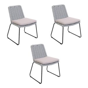 HOME DELUXE Tuinstoel gemaakt van touwvlecht BALERO lichtgrijs – aanta HOME DELUXE Tuinstoel gemaakt van touwvlecht BALERO lichtgrijs – aanta