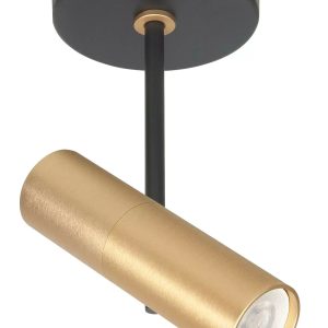Highlight spot Trend – 1 lichts – 10 x 24 cm – zwart goud