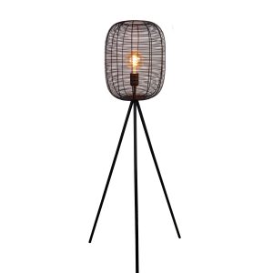 EGLO vloerlamp Rinroe – e27 – 140,5 cm – zwart – staal EGLO vloerlamp Rinroe – e27 – 140,5 cm – zwart – staal