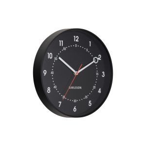Karlsson wandklok Fresco – zwart – Ø31.5cm Karlsson wandklok Fresco – zwart – Ø31.5cm