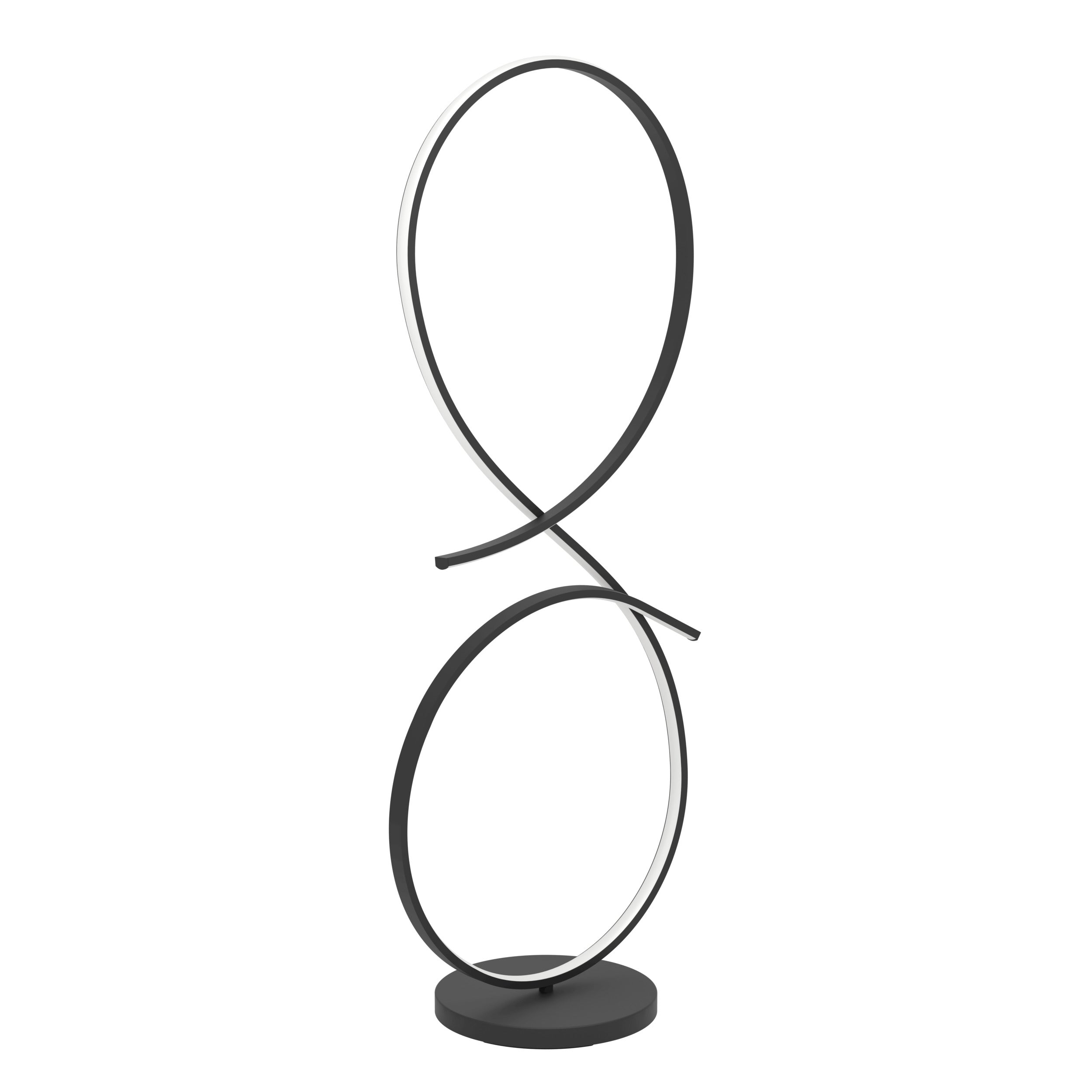 EGLO vloerlamp Serpins - led - 107 cm - zwart/wit