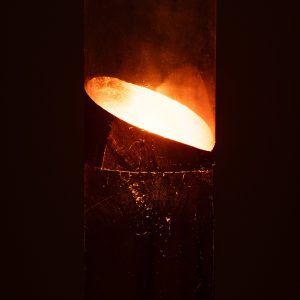 J-Line windlicht Moa – glas – transparant/goud – large J-Line windlicht Moa – glas – transparant/goud – large