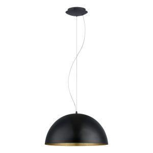EGLO hanglamp Gaetano 1 – e27 – ø 53 cm – zwart/goud EGLO hanglamp Gaetano 1 – e27 – ø 53 cm – zwart/goud