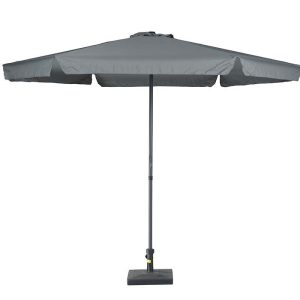 Delta parasol – Ø300 cm – carbon black – donker grijs