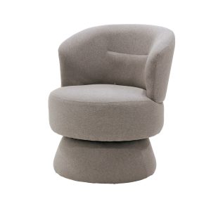 Giga Meubel Fauteuil Moïse – Stof/Metaal – Taupe Giga Meubel Fauteuil Moïse – Stof/Metaal – Taupe