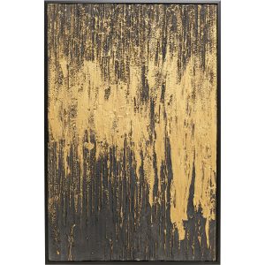 Kare Design Schilderij Abstract zwart 80x120cm