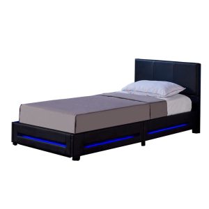 Home Deluxe LED bed ASTEROID zwart 90 x 200 cm Home Deluxe LED bed ASTEROID zwart 90 x 200 cm