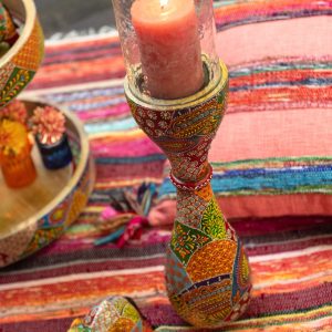 J-Line kandelaar Delhi – hout – mix J-Line kandelaar Delhi – hout – mix