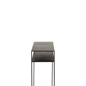 J-Line console Rechthoekig 2 Planken – metaal – zwart