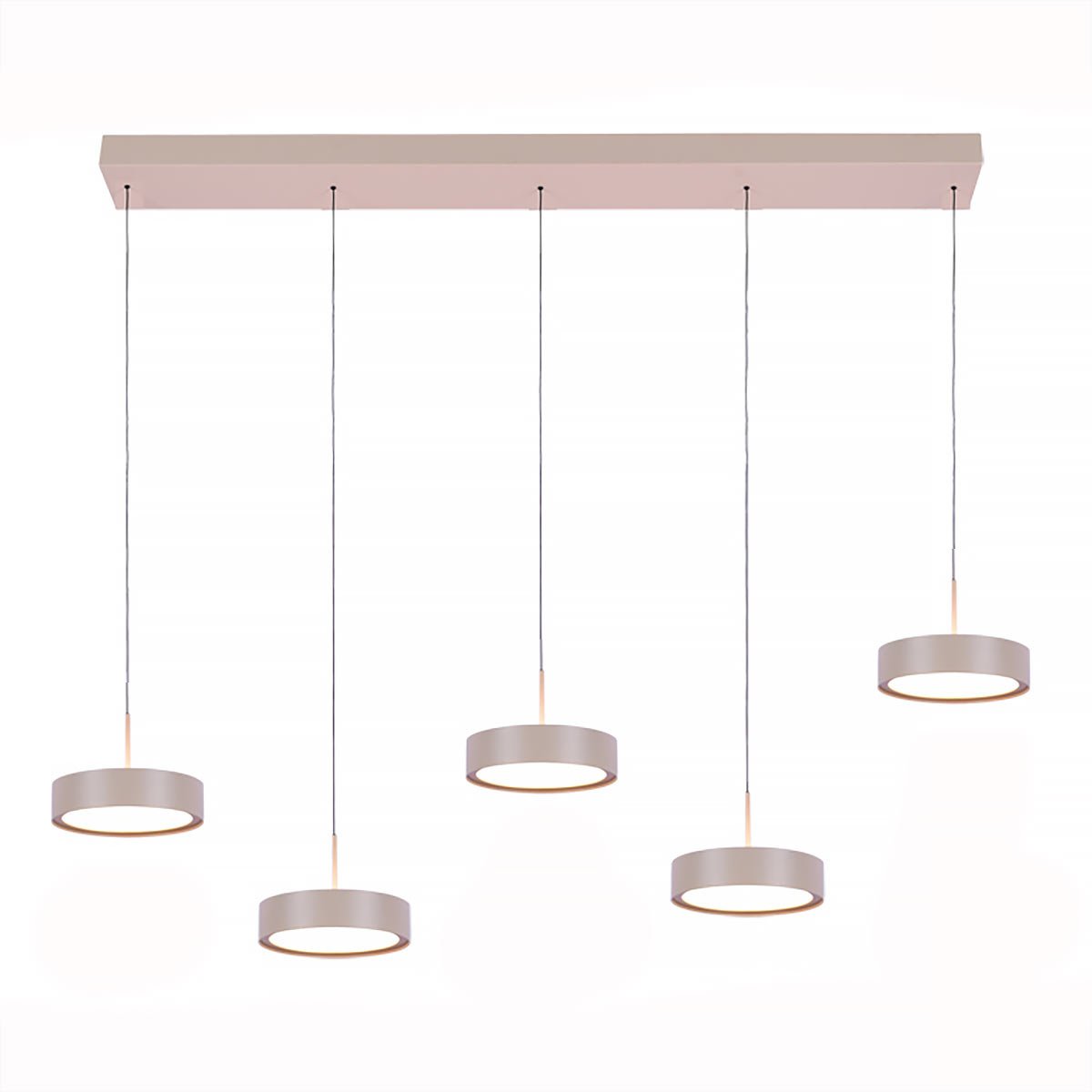 Freelight hanglamp Alieno - 5 lichts - 120 x 150 cm - beige