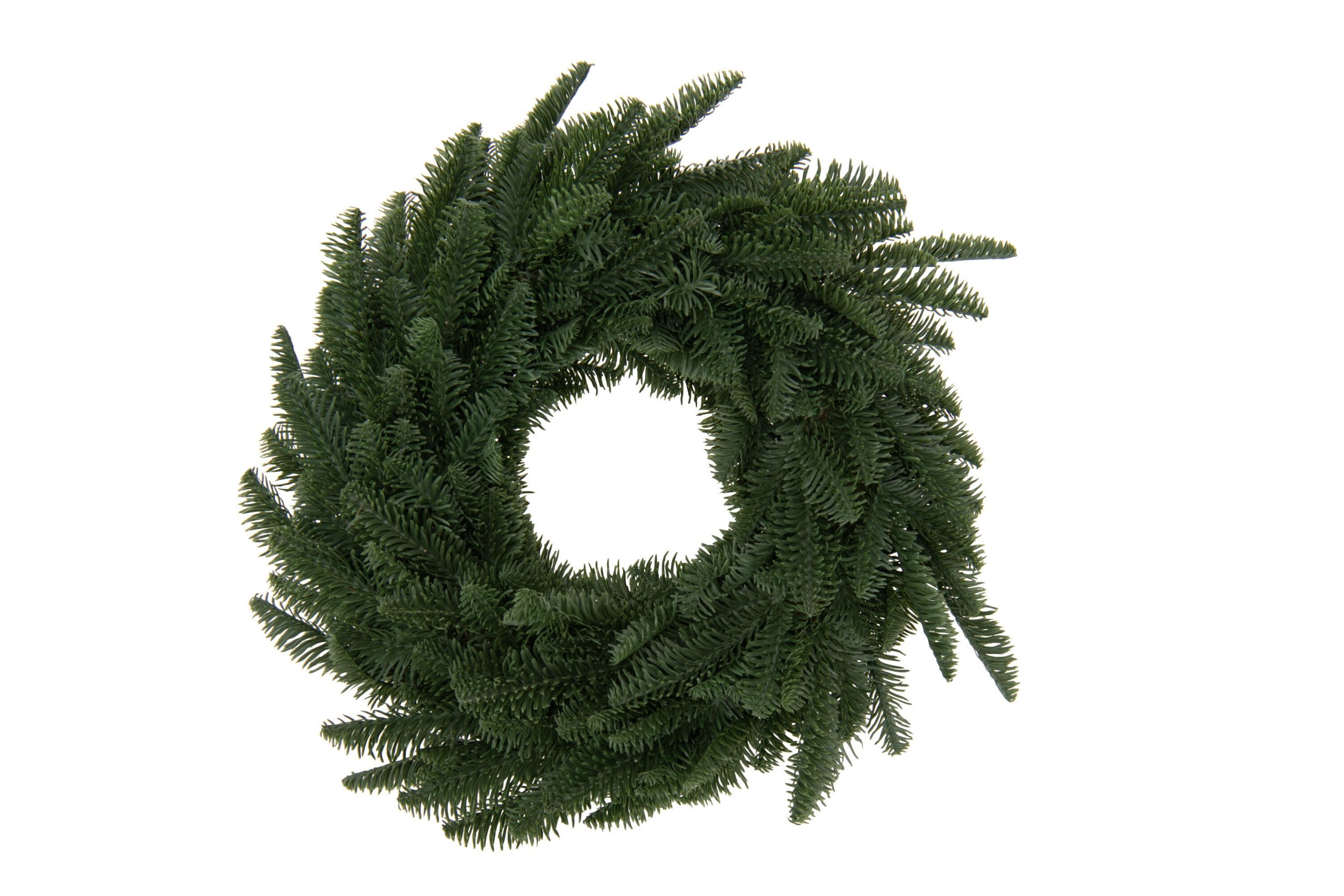 J-Line decoratie krans - kunststof - groen - medium