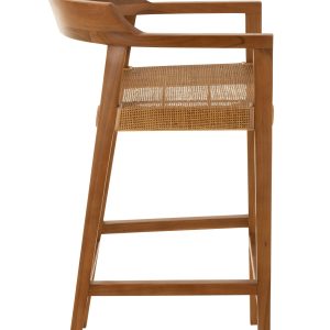 J-Line barstoel Emma – hout – bruin
