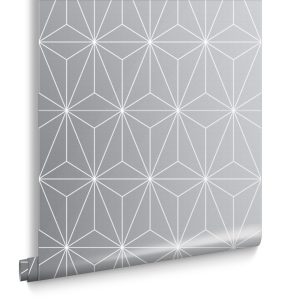 Graham & Brown Vliesbehang – Prism Silver – 10mx52cm
