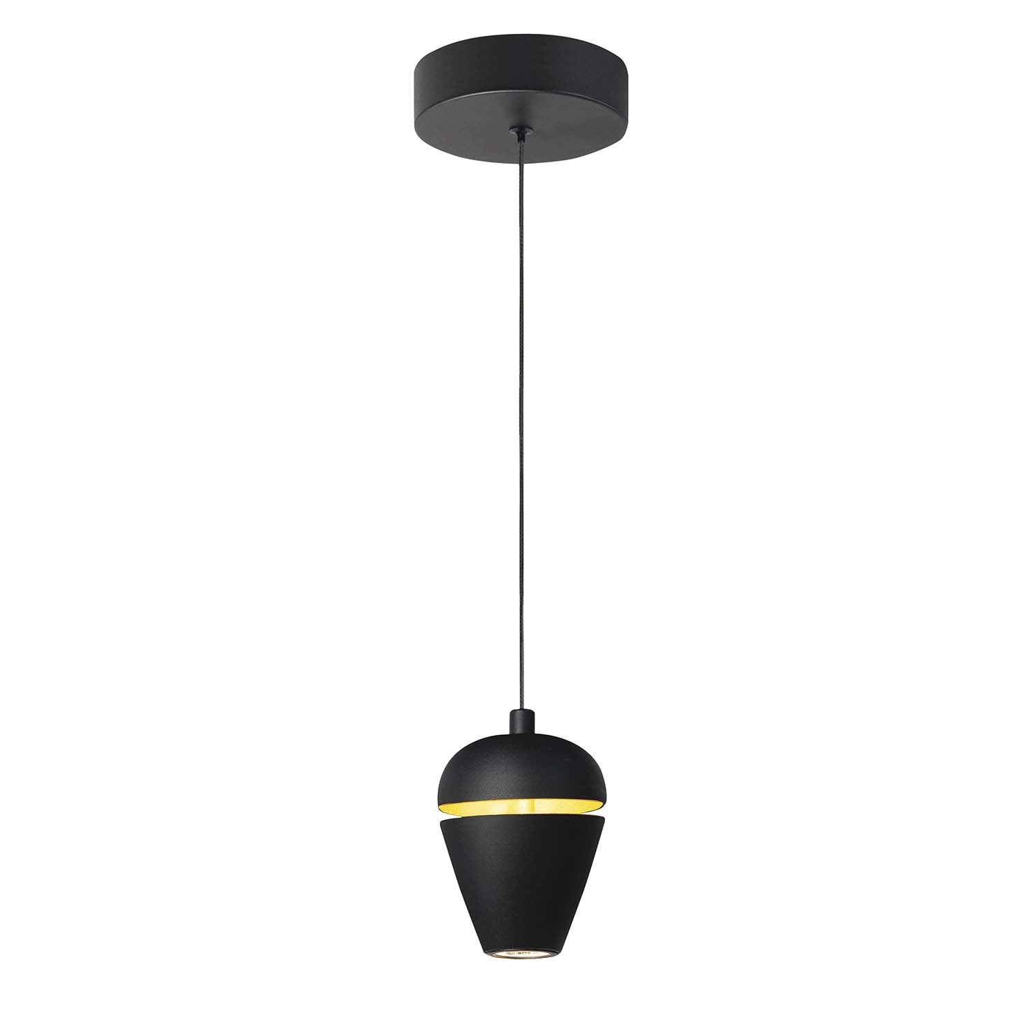 Highlight hanglamp Kobe - 1 lichts - 12 x 135 cm - zwart