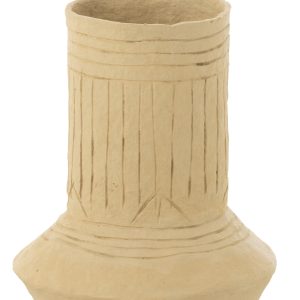 J-Line bloempot – papier maché – naturel – 60 cm hoog J-Line bloempot – papier maché – naturel – 60 cm hoog