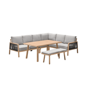 Garden Impressions lounge dining set San Capri R – aluminium – 6-delig