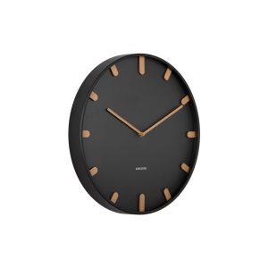 Karlsson wandklok Grace – zwart – Ø40cm