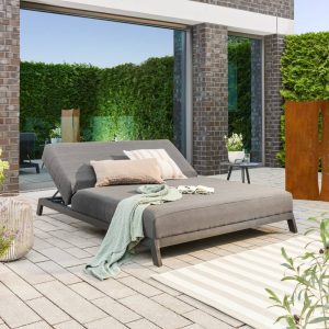 Home Deluxe – VALENCIA ligstoel met verstelbare rugleuning – 203 x 144