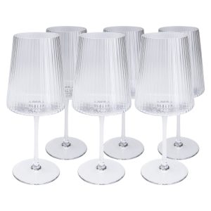 Kare Design Wijnglazen Riffle (6/set)