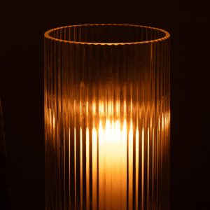 J-Line windlicht Clara – glas – transparant – large J-Line windlicht Clara – glas – transparant – large