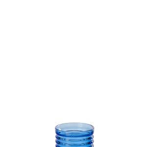 J-Line drinkglas Geribbeld – glas – blauw – 2 stuks J-Line drinkglas Geribbeld – glas – blauw – 2 stuks