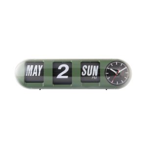 Karlsson wandklok Tube Flip – groen – 38x10x13.5cm