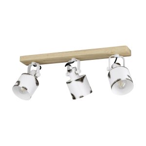 EGLO spot Kilburn – e27 – 59 cm – bruin/wit – staal EGLO spot Kilburn – e27 – 59 cm – bruin/wit – staal