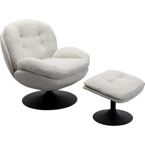 Kare Design Draaifauteuil en Voetsteun Stanford Kare Design Draaifauteuil en Voetsteun Stanford